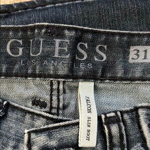 Guess Falcon Slim Boot Jeans - Dark Wash